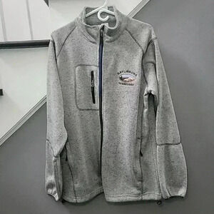 Crazy Apparel Jacket Mens XL Gray Long Sleeve Full Zip Pockets Gatlinburg TN